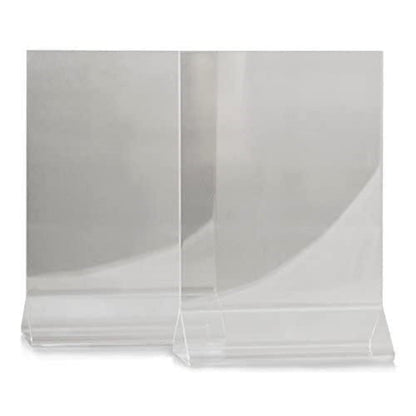 Acrylic Menu Sign Photo Table Holders Clear - Upright Table Desk Displays Double Sided Table Menu Stands Picture Frames for Wedding Table Numbers Restaurant Signs