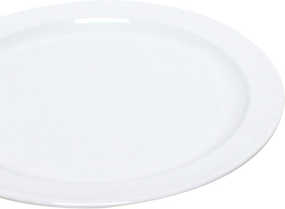 7-1/4" Dessert Plate Pure Melamine Set of 12- Reusable Plates Kitchen Plates Dinnerware Serving Platter Dishes Dishwasher Safe Break-Resistant for Home Kitchen