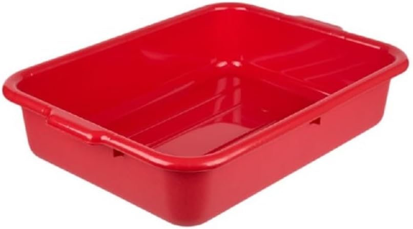 Utility Kitchen Bus Box/Tub/Bin with Outer Lips - Heavy Duty Plastic Restaurant Tub/Dish Washing Box Wash Basin Tub for Kitchen Home Restaurants