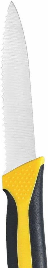 Blade Serrated Paring Knife German Steel with Soft-Grip Handles Set of 2- Fruit Knifes Razor Sharp Pairing Knives Kitchen Knives for Fruits Vegetables Home Kitchen Restaurants