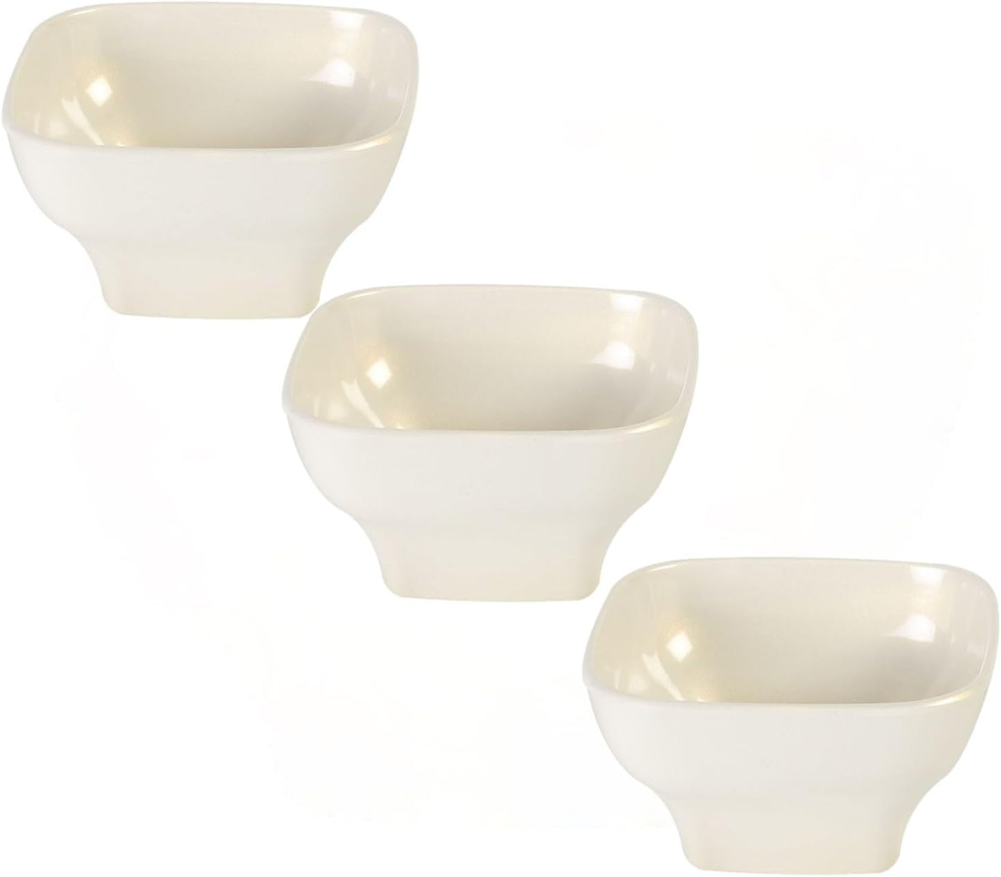 Round Square Bowl Passion Melamine - Dishwasher Safe Break-Resistant Serving Bowl Soup Bowl for Salads Rice Pasta Dessert Side Dishes Home Restaurants