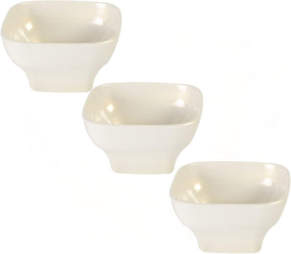Round Square Bowl Passion Melamine - Dishwasher Safe Break-Resistant Serving Bowl Soup Bowl for Salads Rice Pasta Dessert Side Dishes Home Restaurants