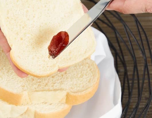 9-1/2" Sandwich Spreader Stainless Steel with White Plastic Handle Set of 2- Kitchen Tools Butter Spreader Sandwich Cream Cheese Condiment Knives for Appetizer Condiments