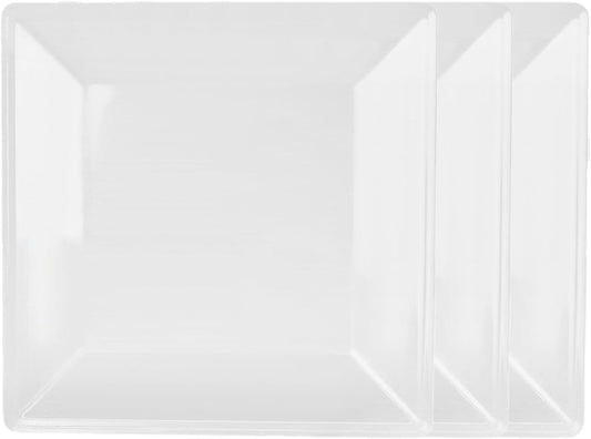 Square Plate Passion Melamine - Dinner Plates Reusable Dishes Plates Perfect for Dishes Dishwasher Safe Break-Resistant