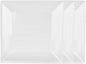 Square Plate Passion Melamine - Dinner Plates Reusable Dishes Plates Perfect for Dishes Dishwasher Safe Break-Resistant