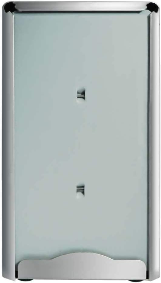 Set of 2 - Stainless Steel - Dual Sided - Tall Fold - Table Top - Napkin Dispenser with Polished Finish