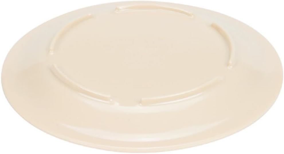 Round Plate Melamine Set of 12- Reusable Plates Kitchen Plates Dinnerware Serving Platter Dishes Dishwasher Safe Break-Resistant for Home Kitchen