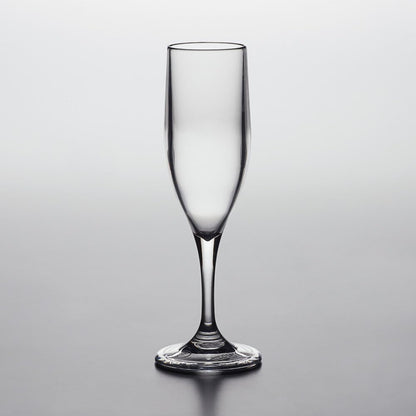 7 oz Champagne Glass Polycarbonate Clear Color- Plastic Stemware Wine Glass Red Wine Glass Drinking Glass Toasting Glass Cocktail Cup Drinkware Ideal for Party Wedding Birthday