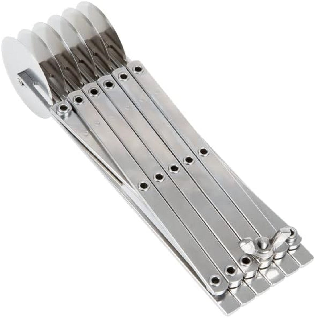 Stainless Steel Adjustable Dough Divider - Pastry Cutter Bakeware Stainless Pizza Slicer Round Dough Cutter Roller Cookie Pastry Knife Divider