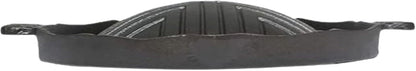 Round Cast Iron Stovetop Barbecue Plate Grill/Griddle - with Easy Grip Handles Griddle Pan for Stove Top Gas Range Grilling Pan Gets Better with Each Use