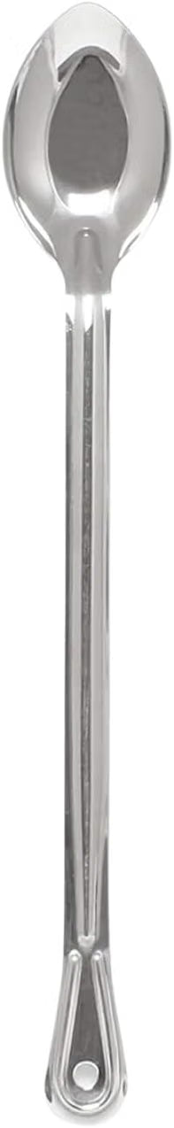 Extra Long Basting Spoon Stainless Steel 1.5 mm Thickness Heavy-Duty- Basting Spoon Utensil Spoon for Mixing Stirring Cooking & Serving Kitchen Accessories Restaurants Home