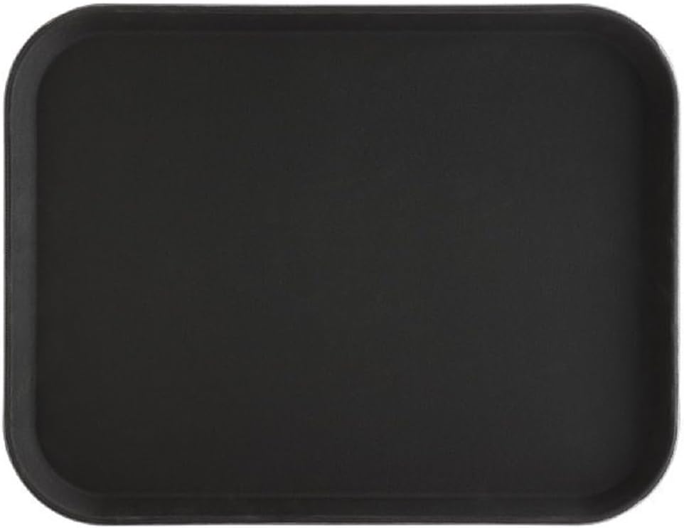 14" x 18"  Rectangular 2 Service Tray Fiberglass Non Slip Surface Service Trays Restaurant Tray Plastic Food Meals Server Tray for Home Kitchen Restaurant Cafeteria Bar Hotel
