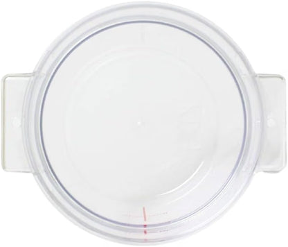 Round Food Storage Container Translucent Polypropylene- Commercial Food Storage Containers Meal Prep Containers Reusable Food Containers for Pantry Kitchen Storage Organization