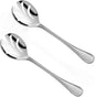 Luxor Spoon Stainless Steel Set of 2- Serving Utensils Spoon Flatware Basting Serving Cutlery Kitchen Tableware Buffet Serving Utensils for Home Kitchen and Restaurant