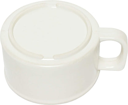 10 oz Soup Mug Melamine Set of 12- Dishwasher Safe Break-Resistant Coffee Cup Set Reusable Plastic Mug for Soups Latte Cappuccino Cocoa Hot Tea Home Cafe Restaurants