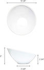 Cascading Bowl Melamine Set of 12- Dishwasher Safe Break-Resistant Serving Bowl Serving Dishes for Salads Rice Pasta Dessert Side Dishes Dinner Parties