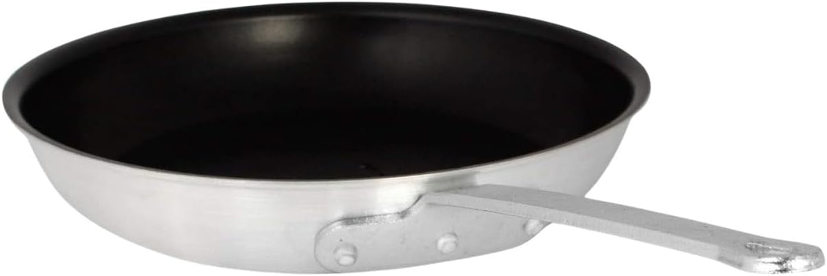 Nonstick Frying Pan Aluminum Skillet with Plated Iron Riveted Handle - Mirror-Finish Skillet Cookware Egg Pan Omelet Pans Professional Cooking Pan Chefs Pan Dishwasher Safe
