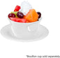 5-1/2” Saucer Melamine Set of 12 for Bouillon Cup/Mug Cup - Dishwasher Safe Break-Resistant Appetizer Dessert Plates Coffee Cup Saucers Drinkware Home Cafe Restaurants