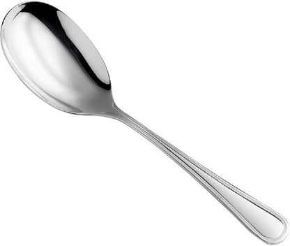 Luxor Spoon Stainless Steel Set of 2- Serving Utensils Spoon Flatware Basting Serving Cutlery Kitchen Tableware Buffet Serving Utensils for Home Kitchen and Restaurant