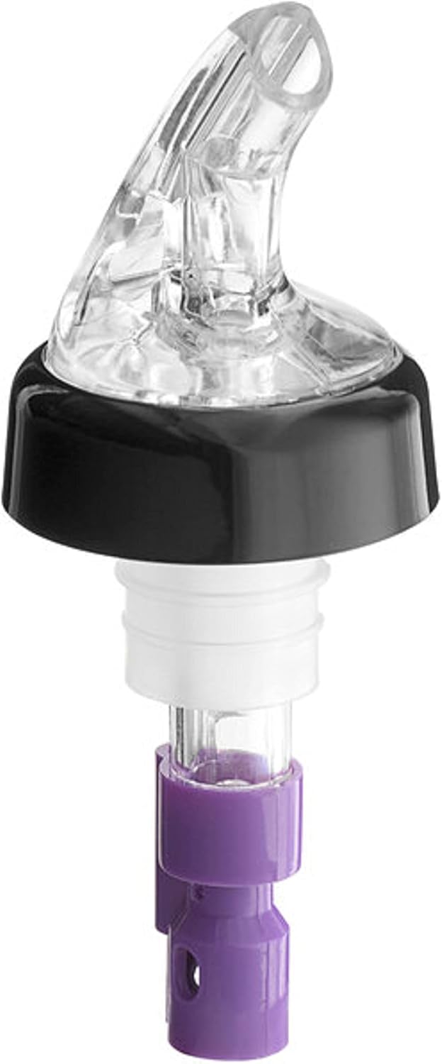 Measured Liquor Pourer with Tail Acrylonitrile Set of 12 - Cocktail Shot Dispenser Liquor Bottle Pourers Alcohol Liquor Pourers Bar Bartender Accessories