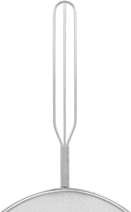 Mesh Oil Skimmer Stainless Steel - Mesh Strainer Skimmer Fine Mesh Strainer Perfect for Skimming Grease Foam Sift Strain Drain Rinse Vegetables Pastas Tea