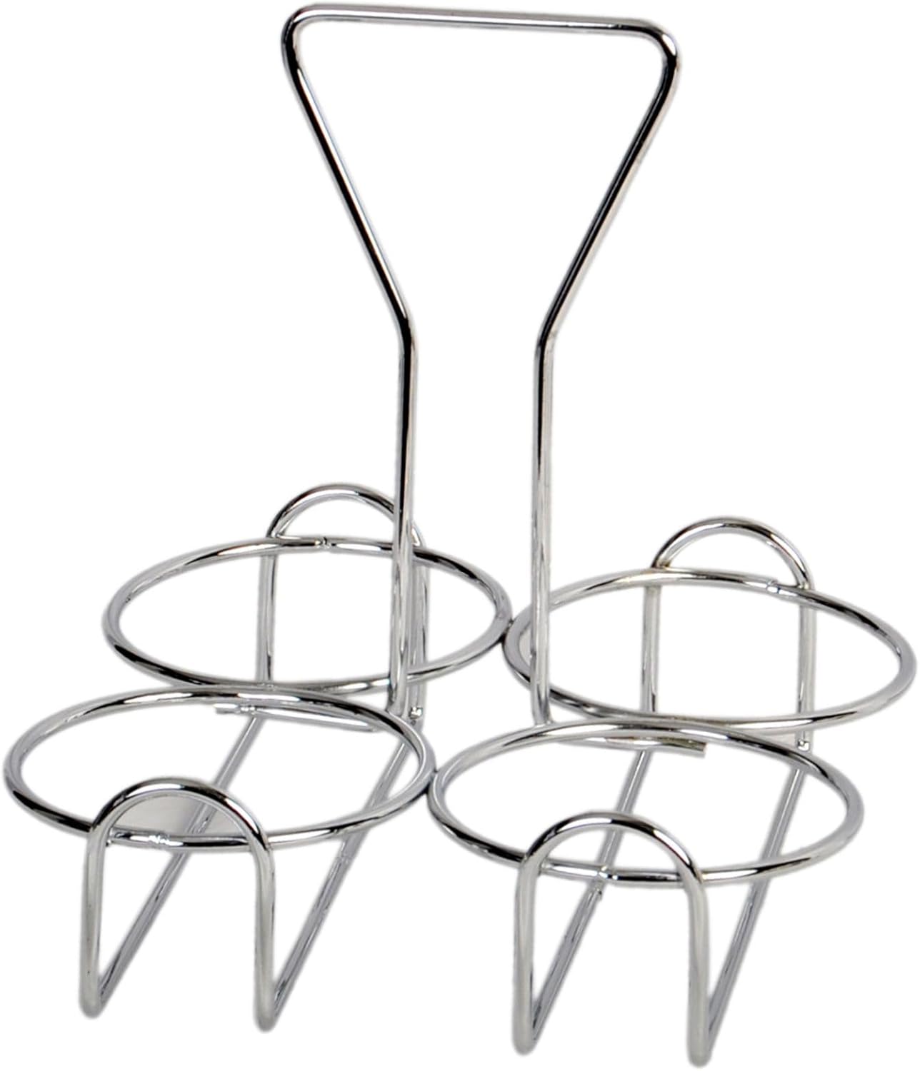 Condiment Jar Holder Iron Plated Hole Size: 3-3/8" Diameter - Condiment Rack Holder Table Caddy Tabletop Seasoning Spice Organizer for Home and Restaurant