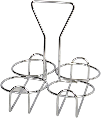 Condiment Jar Holder Iron Plated Hole Size: 3-3/8" Diameter - Condiment Rack Holder Table Caddy Tabletop Seasoning Spice Organizer for Home and Restaurant