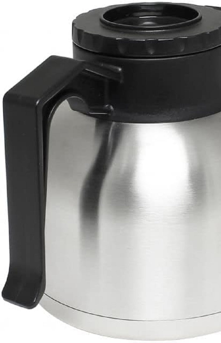 1.9 Liter/64 oz Coffee Server with Bru-Thru Lid Stainless Steel Body - Coffee Carafes for Keeping Hot Liquids Hot Water Urn Coffee Carafe Insulated Stainless Steel For Hot Drinks