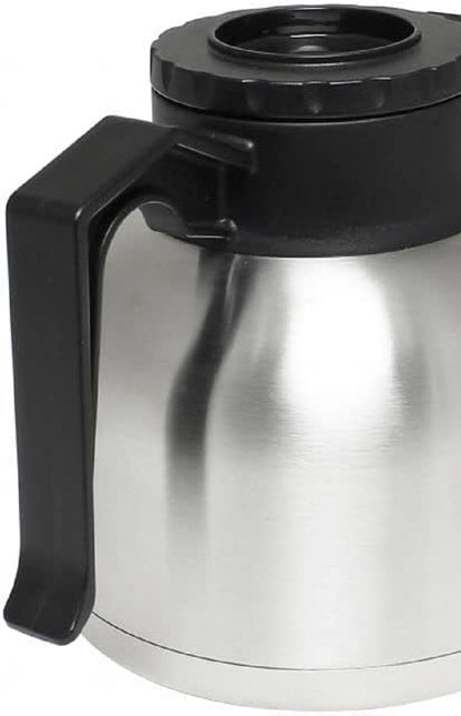 1.9 Liter/64 oz Coffee Server with Bru-Thru Lid Stainless Steel Body - Coffee Carafes for Keeping Hot Liquids Hot Water Urn Coffee Carafe Insulated Stainless Steel For Hot Drinks