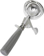 Ice Cream Disher Stainless Steel with Plastic Handle - Ice Cream Cookie Scooper for Baking Cookie Scoops Portion Control Scoop Cupcake Batter Ice Cream Yogurt Gelatos Sundaes