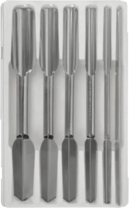 Set of 6 Stainless Steel Carving Knife Garnishing - Fruit Carving Knife Vegetable Fruit Culinary Kitchen Sculpting Modeling Tools Fruit & Vegetable Carving Tool for Garnishing