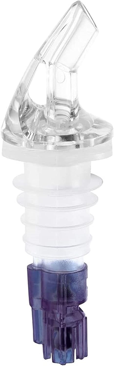 Measured Liquor Pourer with Tail Acrylonitrile Set of 12 - Cocktail Shot Dispenser Liquor Bottle Pourers Alcohol Liquor Pourers Bar Bartender Accessories