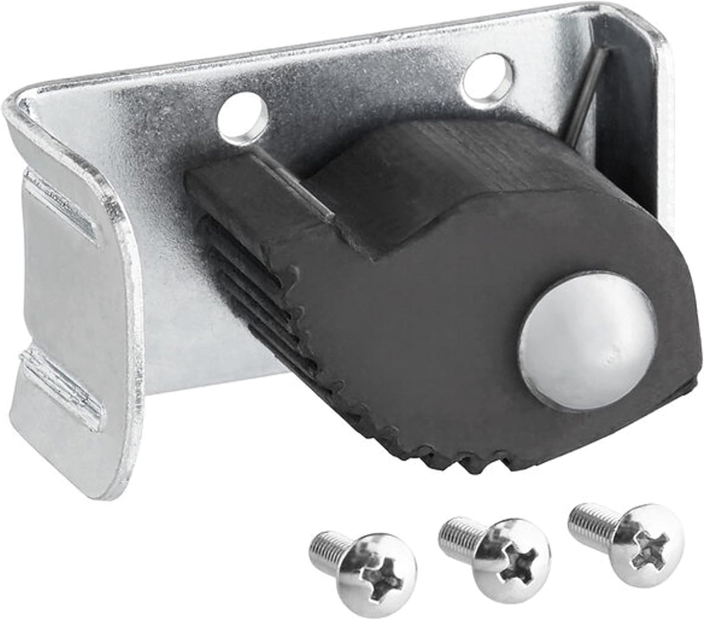 2-5/8" x 2" x 1-1/8" Single Mop Holder Nickel Plated - Replacement Holder Assembly for Mop Broom Racks Utility Cabinets Garage Storage System Garden Kitchen Tool Organizer