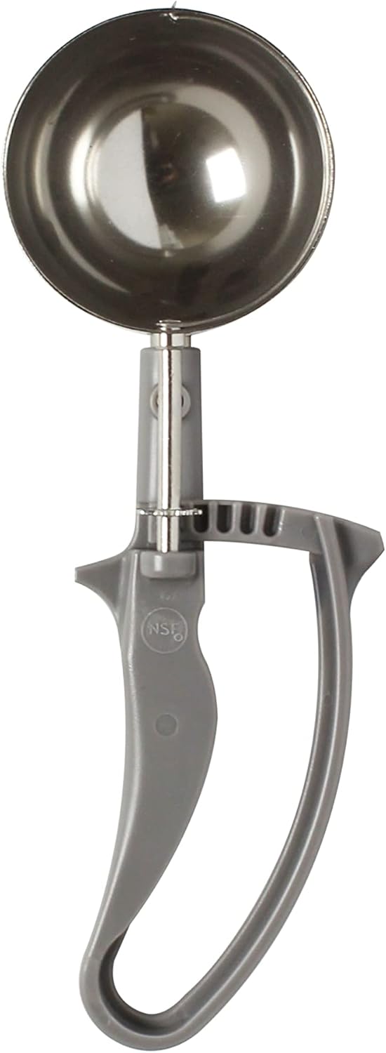Disher Stainless Steel with Easy Grip Handle - Cookie Scooper for Baking Cookie Scoops For Portion Control Scoop Cupcake Batter Ice Cream Frozen Yogurt Gelatos