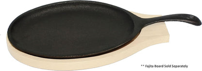 7" x 9-1/4" x 1-1/2" Cast Iron Skillet with Handle - Stackable Grill Skillet Sizzle Platter Fajita Pan Perfect for Meats Steak Fish Vegetables Home Kitchen Restaurant