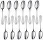 Set of 12 Stainless Steel - Steel Flatware Silverware Cutlery Kitchen Tableware for Home Restaurant for Stirring Coffee Dessert Cake Ice Cream Cappuccino