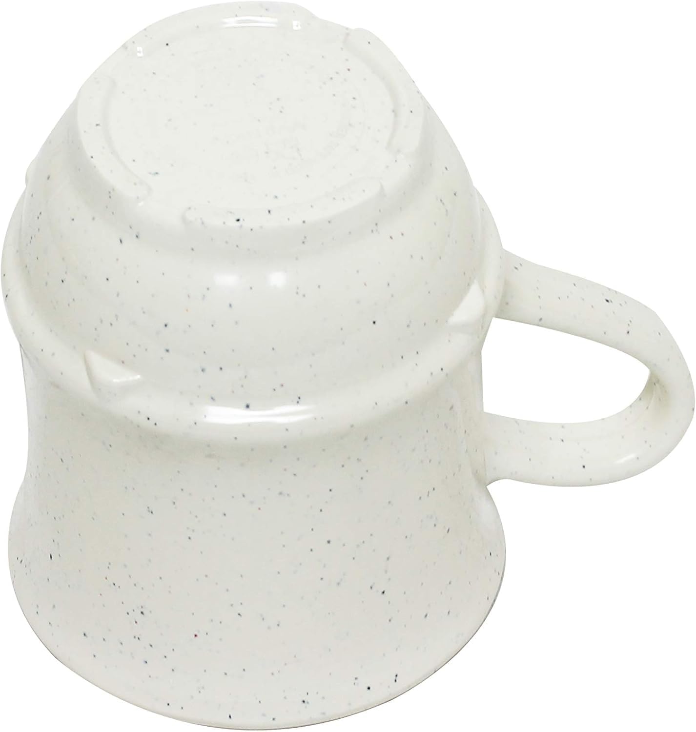 9 oz Arcadia Two-Tone Mug Round Base Melamine Set of 12- Dishwasher Safe Break-Resistant Coffee Cup Set Reusable Plastic Cup for Latte Cappuccino Cocoa Hot Tea Home Cafe Restaurants