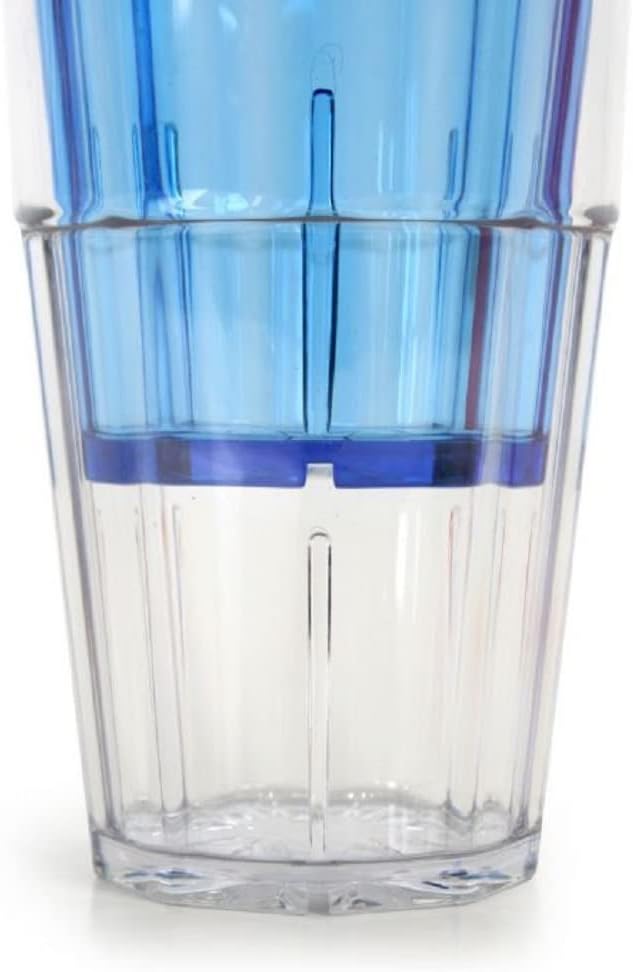 Diamond Tumbler/Drinking Cups Polycarbonate Set of 12-Premium Iced Tea Glasses Stackable Reusable Drinking Glasses Dishwasher Safe Break-Resistant for Home Restaurants