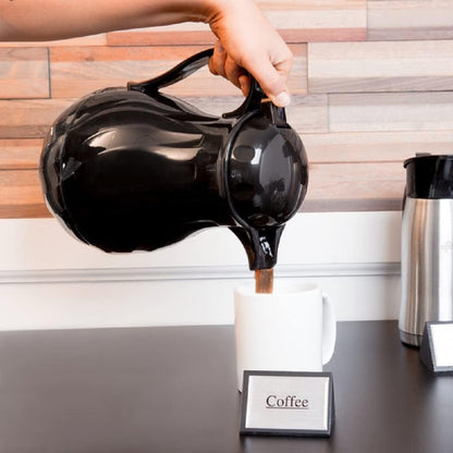 Swirl Double Wall Insulated Beverage Server - Thermal Coffee Carafe Server Pitcher Beverage Dispenser Coffee Water Tea Carafe for Keeping Hot Beverage