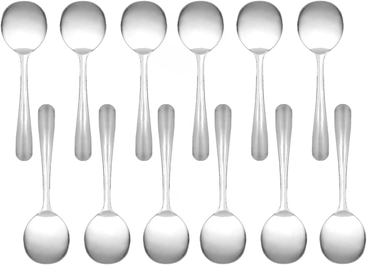 True Silverware Winsor Stainless Steel Thickness Set of 12- Silverware Flatware Cutler ...