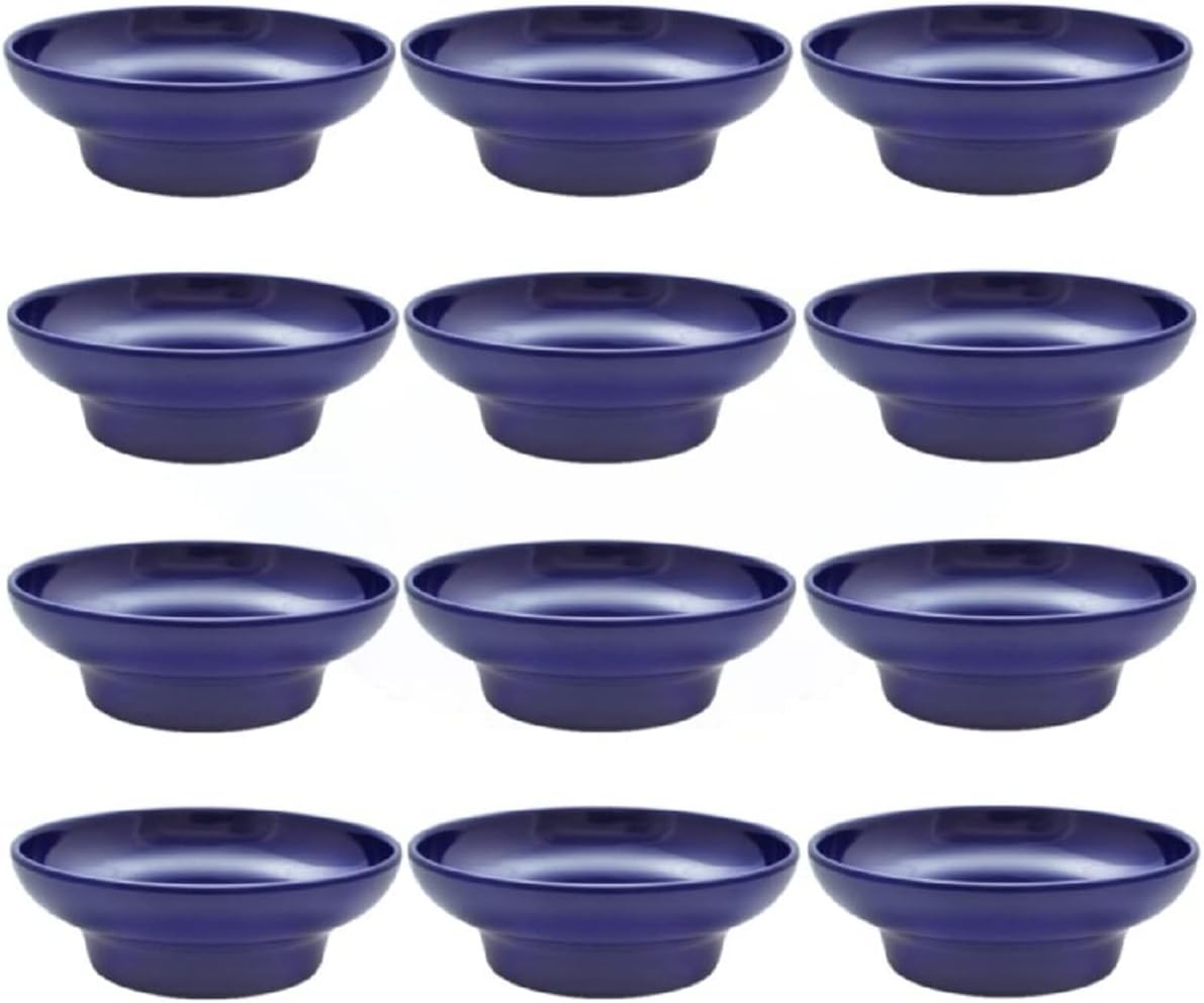 Set of 12 Salsa Dish Melamine - Perfect for Salsa Guacamole Cheese Condiments Dipping Sauces Mexican Fiesta Serving Side Dish For Chip Dip Guac Pinch Condiments