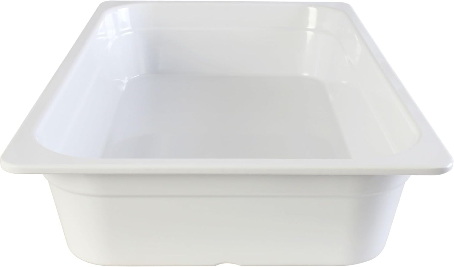 Deep Anti-Jam Food Pan Melamine - Gastronorm Pan Steam Table Pan Platters Serving Trays Commercial Food Pan for Food Appetizers Fruit Veggies Desserts