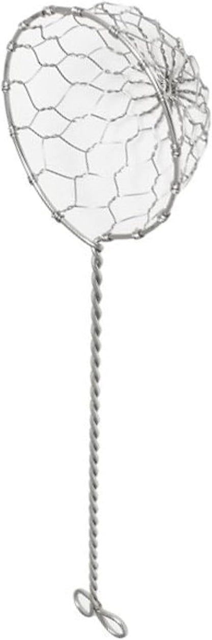 2-3/8” Stainless Steel Skimmer for Hot Pot or Shabu-Shabu- Mini Mesh Skimmer Spoon Asian Strainer Ladle Spider Wire Skimmer Colander Strainer Spoon Hot Pot Tortellini Meatball