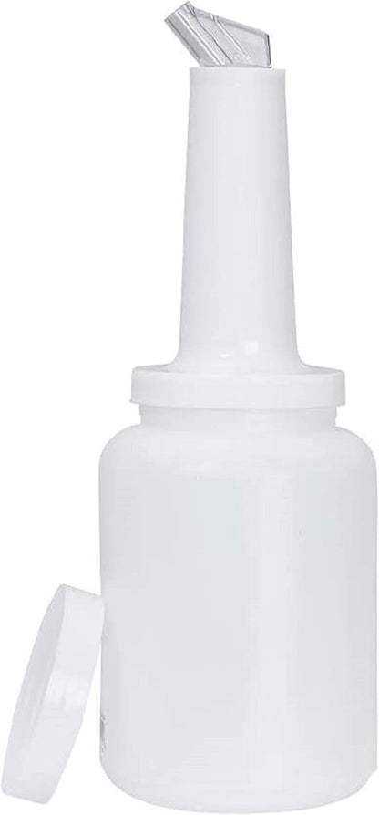 Pour and Store Fruit Juice and Liquor Pour Bottles  Set of 3- Juice Pouring Bottle Containers Bar Pour Bottles Plastic Juice Pour Bottles Plastic Barware for Bars & Event