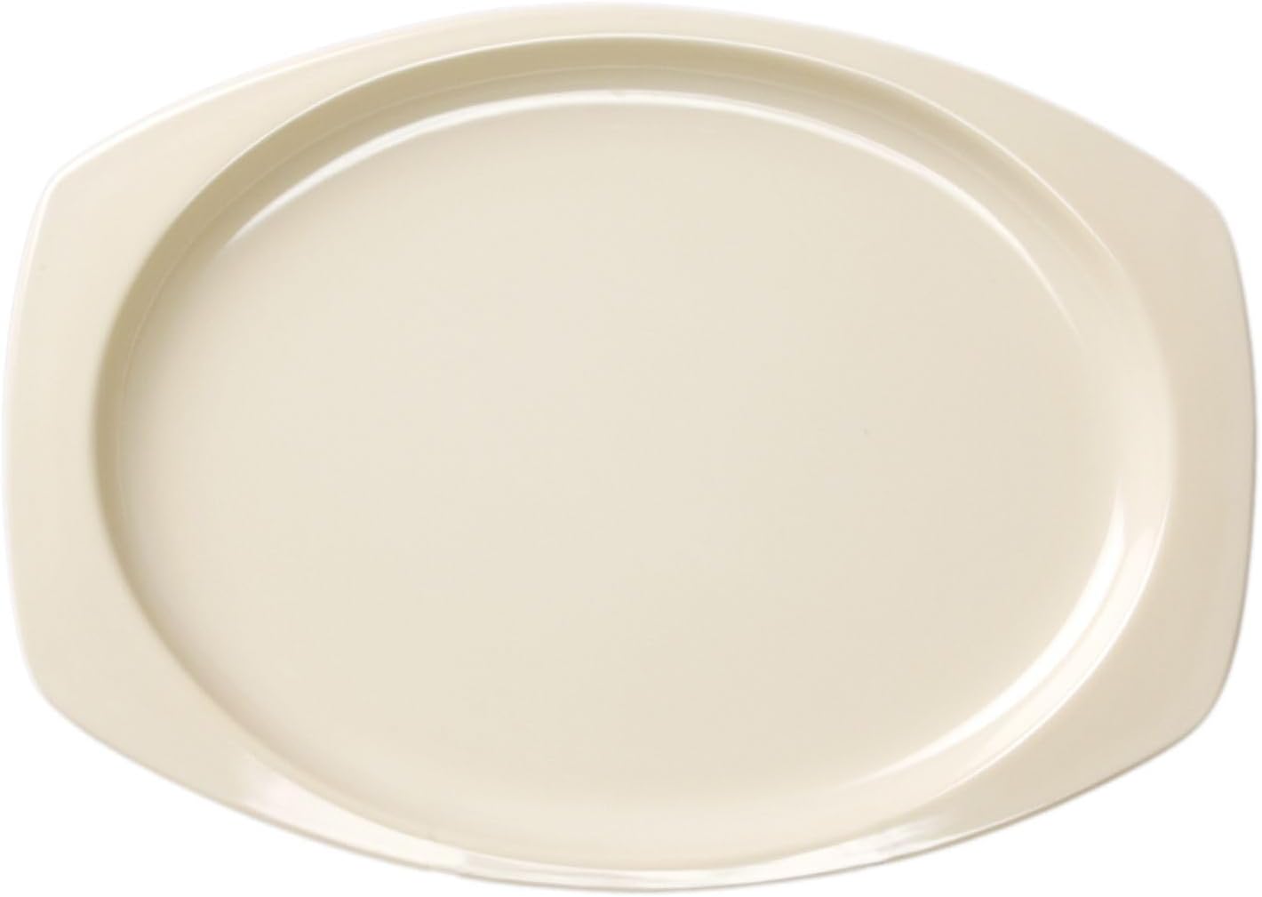 Rectangular Platter White Color Melamine Set of 12- Reusable Plates Kitchen Plates Dinnerware Serving Platter Dishes Dishwasher Safe Break-Resistant for Home Kitchen