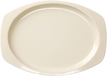 Rectangular Platter White Color Melamine Set of 12- Reusable Plates Kitchen Plates Dinnerware Serving Platter Dishes Dishwasher Safe Break-Resistant for Home Kitchen