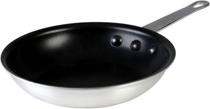 Nonstick Frying Pan Aluminum Skillet with Plated Iron Riveted Handle - Mirror-Finish Skillet Cookware Egg Pan Omelet Pans Professional Cooking Pan Chefs Pan Dishwasher Safe