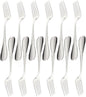Set of 12 Stainless Steel York - Stainless Steel Silverware Flatware Cutlery Kitchen Tableware Set for Home and Restaurant