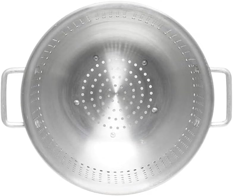 Aluminum Heavy Duty Colander with Handles and Stable Base - Pasta Spaghetti Berry Fruit Vegetable Kitchen Food Strainer Basket