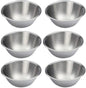 Stainless Steel Mixing Bowls - 6.5" Wide - Flat Bottom and Rim